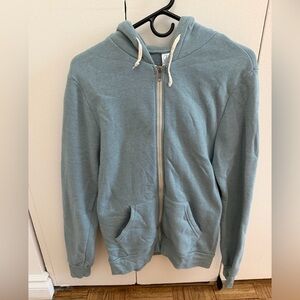 Alternative Men's Zip-Up Hoodie Blue